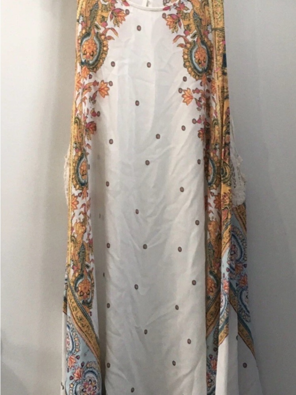 Free People Intimately Darjeeling Printed Slip Mini Dress Boho Small